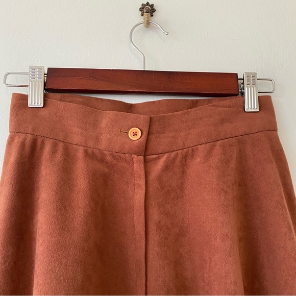 Vintage JG Collection by Joyce rust brown skirt midi length - Picture 5 of 10